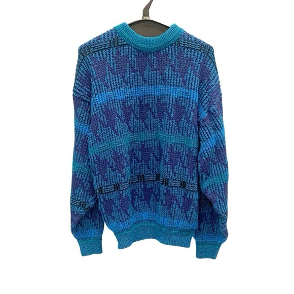 Other - Colors by Alexander Julian | Vintage Knit Sweater, Teal & Purple, Size Medium